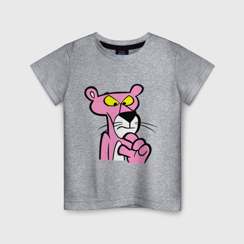 Детская футболка с принтом Розовая пантера (3), вид спереди #2