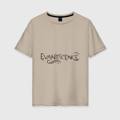 Женская футболка oversize с принтом Evanescence, вид спереди #2