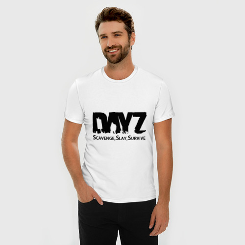 Мужская футболка премиум с принтом DayZ, фото на моделе #1