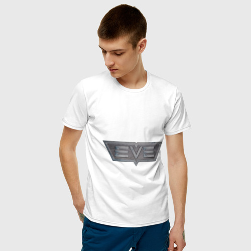 Мужская футболка с принтом EVE online, фото на моделе #1