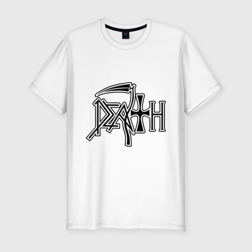 Мужская футболка премиум с принтом Death (смерть), вид спереди #2