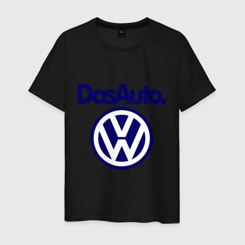 Мужская футболка с принтом Volkswagen Das Auto, вид спереди #2