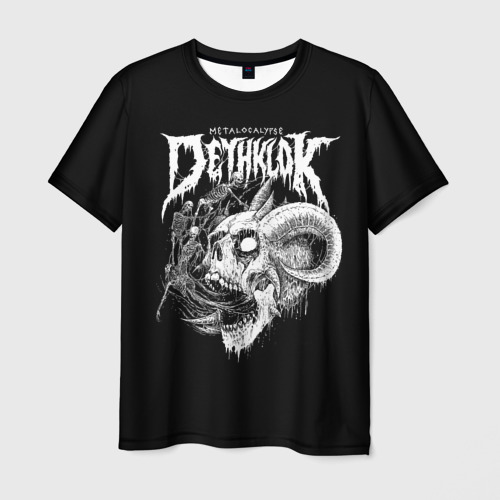 Мужская 3D футболка с принтом Metalocalypse (Dethklok) 1, вид спереди #2