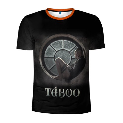 Мужская футболка 3D спортивная с принтом Taboo, вид спереди #2