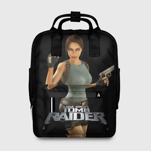 Женский рюкзак 3D с принтом TOMB RAIDER, вид спереди #2