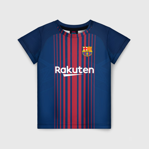 Детская 3D футболка Неймар Форма Барселона 2018
