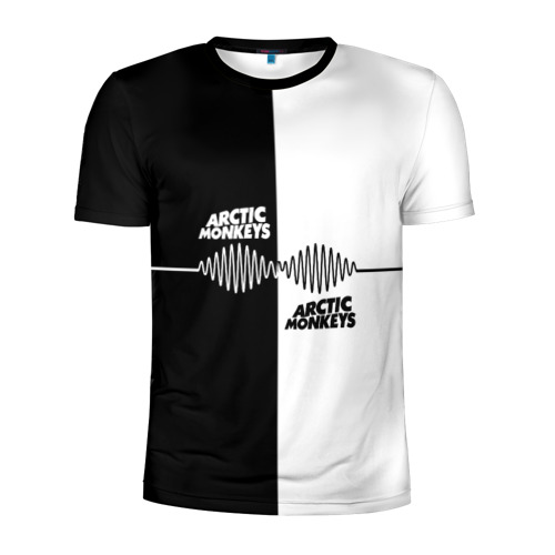 Мужская футболка 3D спортивная с принтом Arctic Monkeys, вид спереди #2