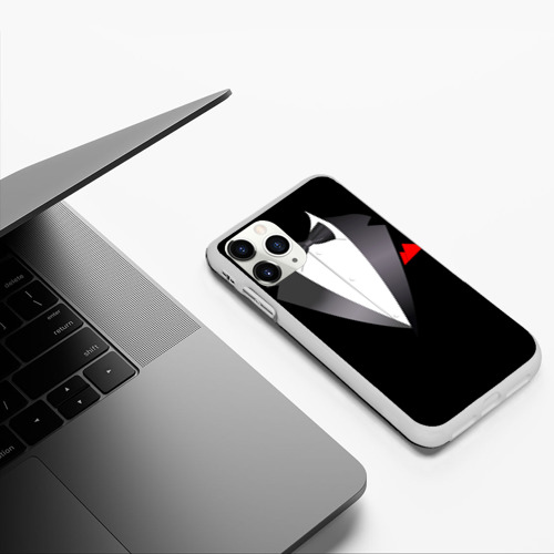 Чехол для iPhone 11 Pro матовый силикон с принтом Смокинг, фото #5