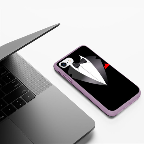 Чехол для iPhone 7/8 матовый с принтом Смокинг, фото #5