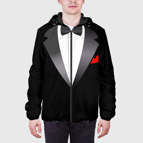 Мужская куртка 3D с принтом Смокинг, вид сбоку #3