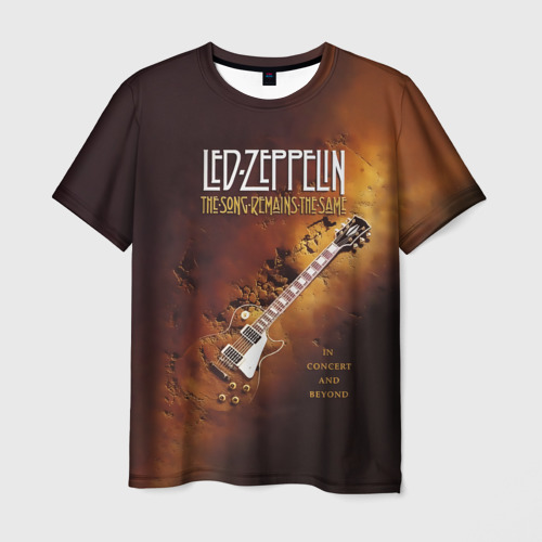 Мужская 3D футболка с принтом Led Zeppelin, вид спереди #2