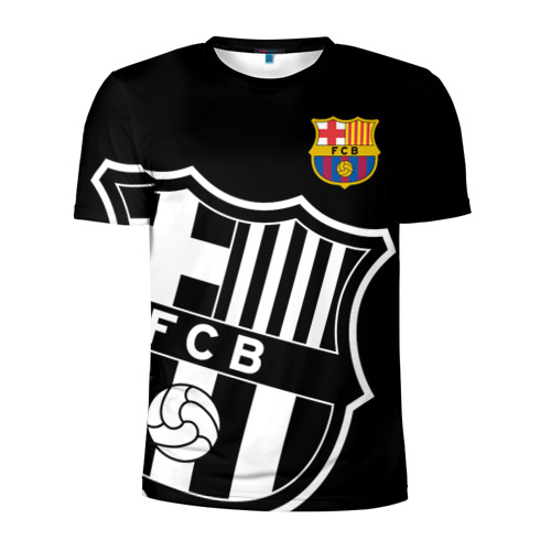 Мужская футболка 3D спортивная с принтом Барселона, вид спереди #2