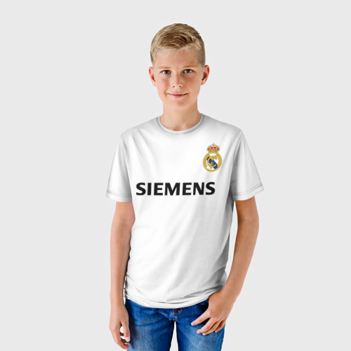 Детская 3D футболка с принтом Zidane ретро, фото на моделе #1
