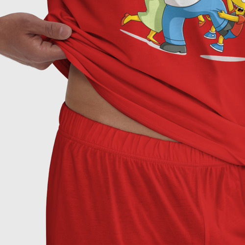 Мужская пижама хлопок с принтом Симпсоны, фото #4