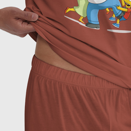 Мужская пижама хлопок с принтом Симпсоны, фото #4
