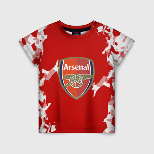 Детская 3D футболка с принтом ARSENAL ORIGINAL, вид спереди #2