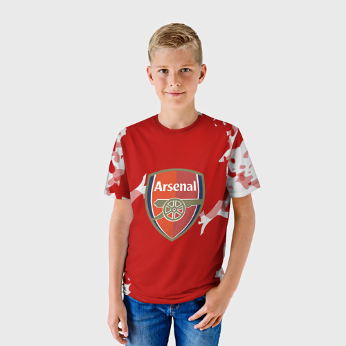 Детская 3D футболка с принтом ARSENAL ORIGINAL, фото на моделе #1