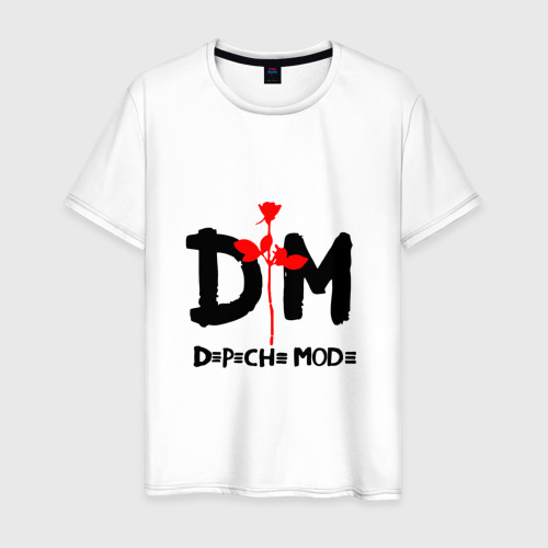 Мужская футболка с принтом Depeche Mode, вид спереди #2