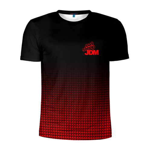 Мужская футболка 3D спортивная с принтом JDM SPORT, вид спереди #2