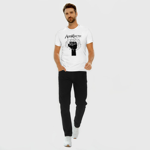 Мужская футболка премиум с принтом Агата Кристи, вид сбоку #3