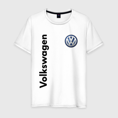 Мужская футболка с принтом Volkswagen, вид спереди #2