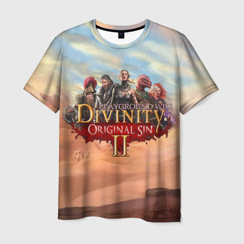 Мужская 3D футболка с принтом Divinity, вид спереди #2