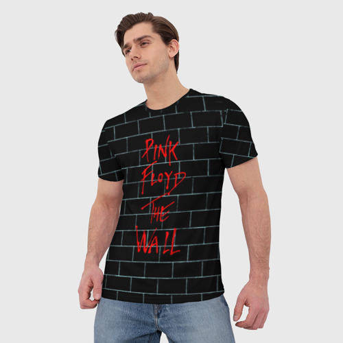 Мужская 3D футболка с принтом Pink Floyd, фото на моделе #1