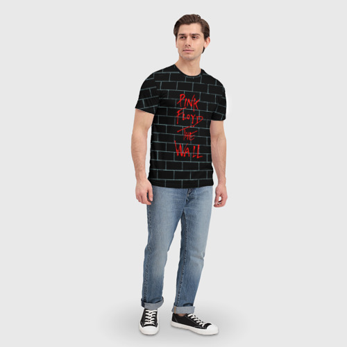 Мужская 3D футболка с принтом Pink Floyd, вид сбоку #3