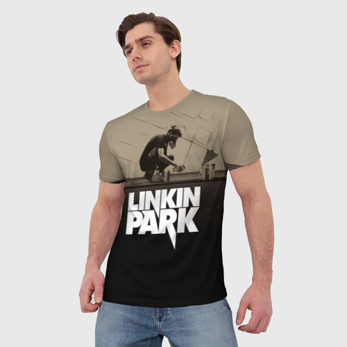 Мужская 3D футболка с принтом Linkin Park Meteora, фото на моделе #1