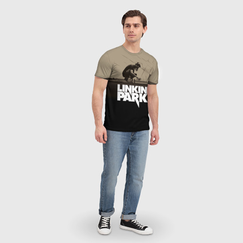 Мужская 3D футболка с принтом Linkin Park Meteora, вид сбоку #3