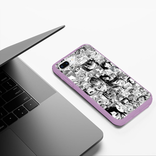 Чехол для iPhone 7Plus/8 Plus матовый с принтом Ахегао лица, фото #5