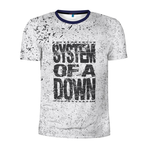 Мужская футболка 3D спортивная с принтом System of a Down, вид спереди #2