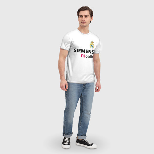 Мужская 3D футболка с принтом Бекхэм Реал Ретро, фото #4