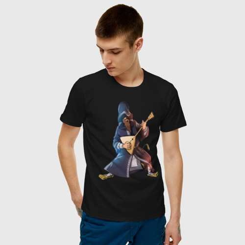 Мужская футболка с принтом Нейромонах Феофан, фото на моделе #1