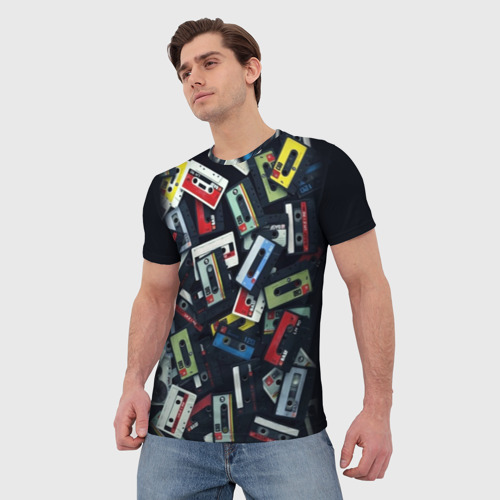Мужская 3D футболка с принтом 90-е, фото на моделе #1