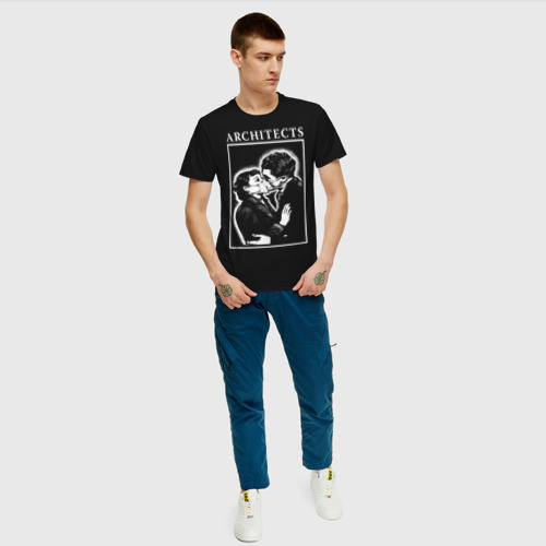 Мужская футболка с принтом Architects, вид сбоку #3
