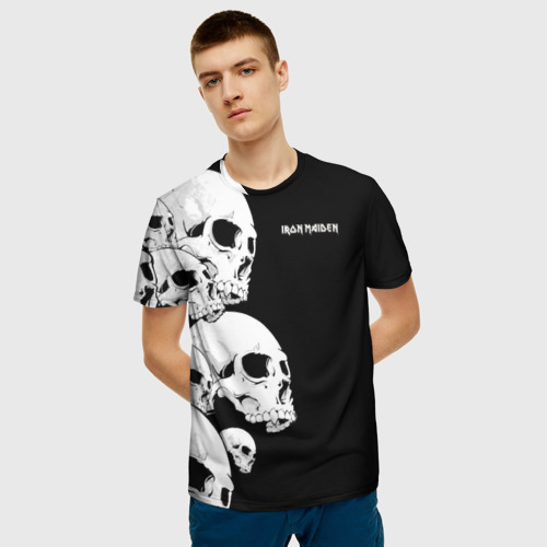 Мужская 3D футболка с принтом IRON MAIDEN | АЙРОН МАЙДЕН, фото на моделе #1
