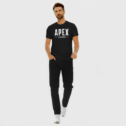 Мужская футболка премиум с принтом APEX LEGENDS, вид сбоку #3