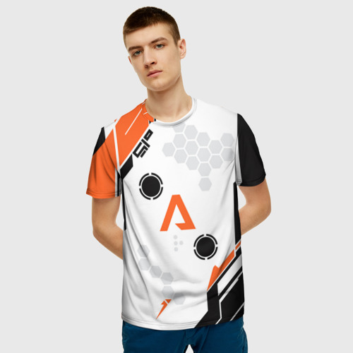 Мужская 3D футболка с принтом Apex Legends Titanfall, фото на моделе #1