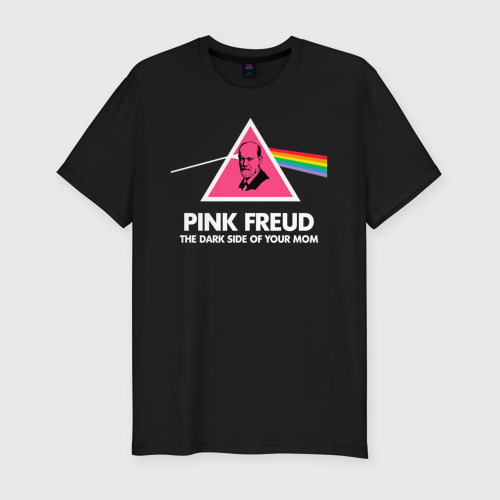 Мужская футболка премиум с принтом Pink Freud, вид спереди #2