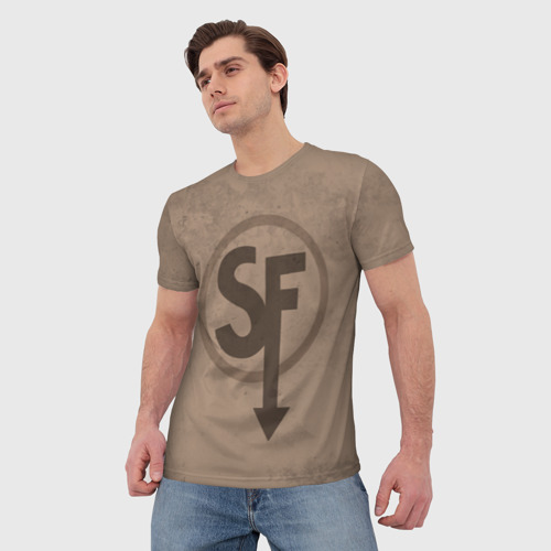 Мужская 3D футболка с принтом SALLY FACE - Ларри, фото на моделе #1
