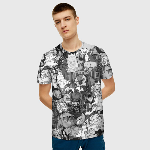Мужская 3D футболка с принтом Дота 2, фото на моделе #1