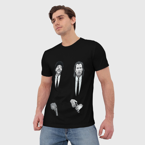 Мужская 3D футболка с принтом Pulp Fiction - Art 3, фото на моделе #1