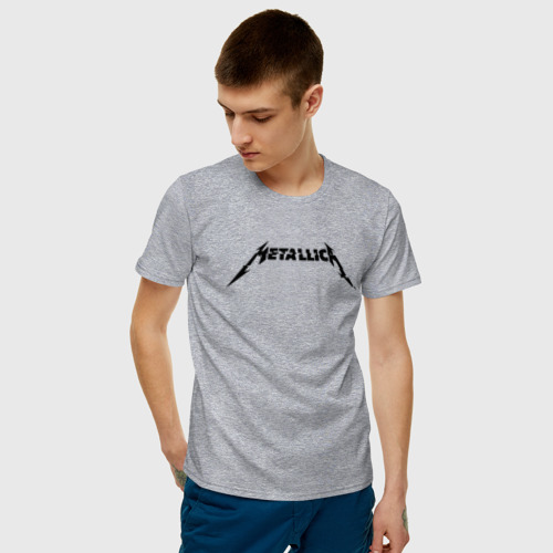 Мужская футболка с принтом METALLICA, фото на моделе #1