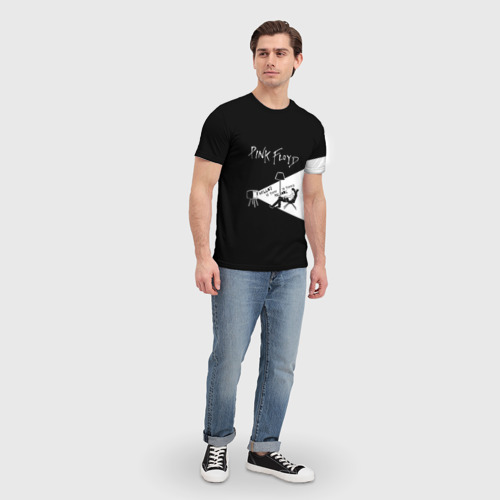 Мужская 3D футболка с принтом Pink Floyd - Comfortably Numb, вид сбоку #3