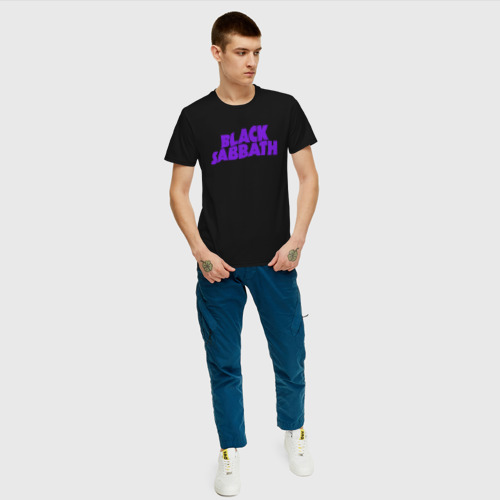 Мужская футболка с принтом Black sabbath, вид сбоку #3