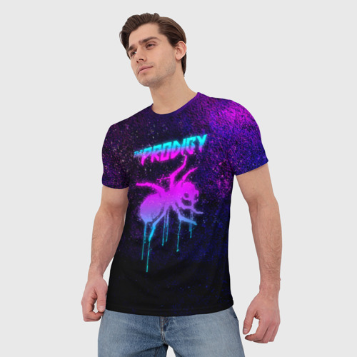 Мужская 3D футболка с принтом The Prodigy, фото на моделе #1