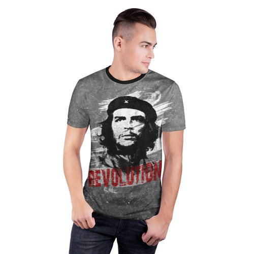 Мужская футболка 3D спортивная с принтом Че Гевара, фото на моделе #1
