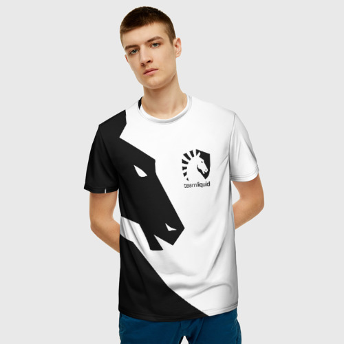 Мужская 3D футболка с принтом TEAM LIQUID | ТИМ ЛИКВИД, фото на моделе #1