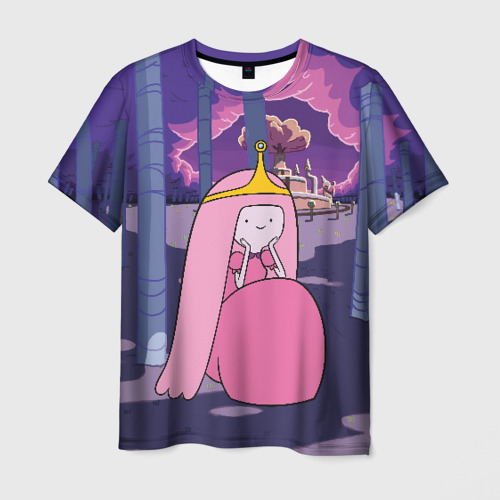 Мужская 3D футболка с принтом Принцесса Жвачка, вид спереди #2